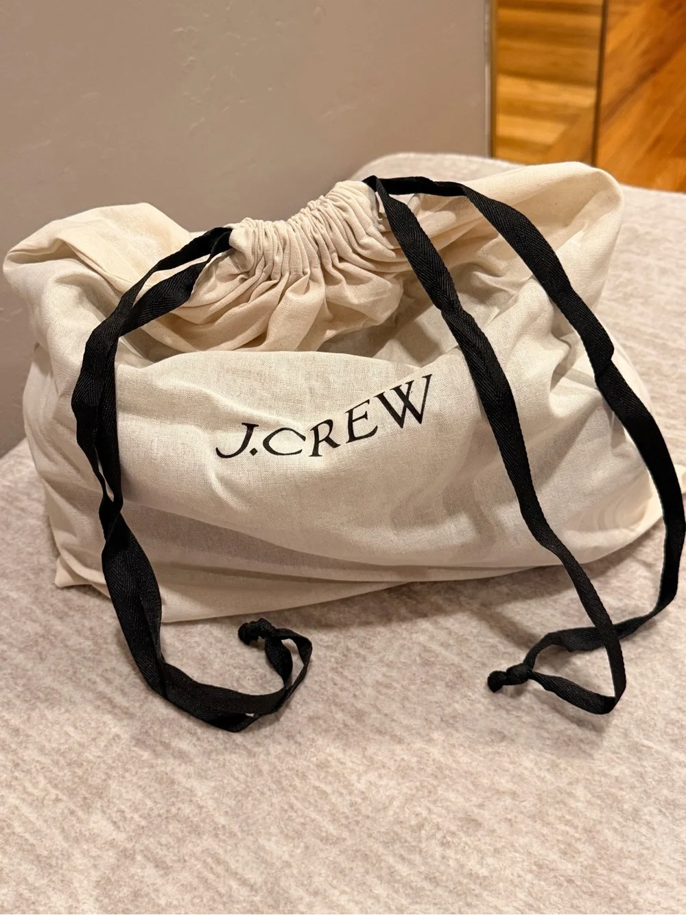 NWT J. Crew Black Delphine shoulder bag in calf hair #061